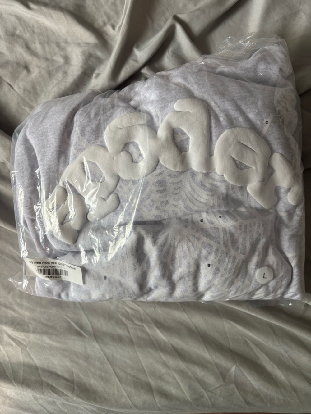 Men's Heather Gray Graphic Sweater - Brand Unspecified